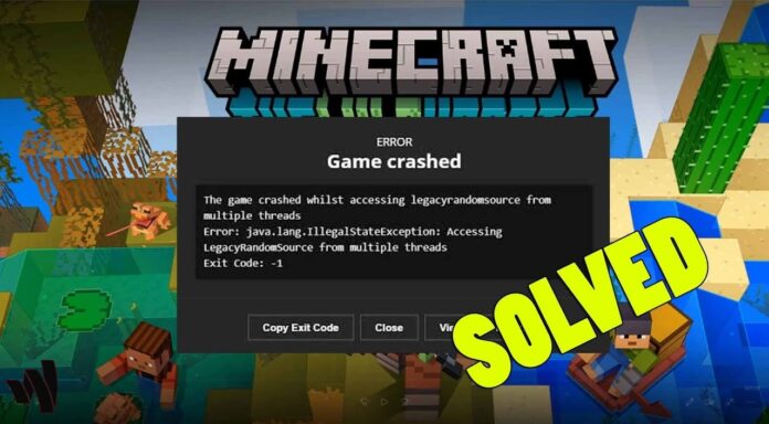 minecraft exit code -1